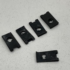 (12-Pack) 3/16″ Screw Thread U-Clip Speed Nuts, Black