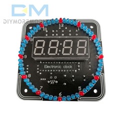 DIY Rotating LED Alarm Electronic Digital Clock Kit Learning Board 5V DS1302