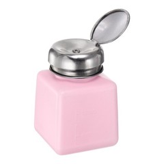 Solvent Alcohol Dispensers 100ml Push Down Liquid Dispenser Pump Pink