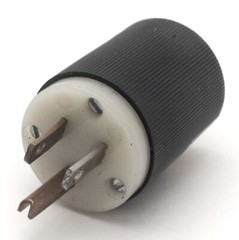 Hubbell HBL5269C & HBL5266C Connector Plug Set, 125V, 15A, 2P, 3W, NEMA 5-15