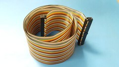 MULTI COLOR FLAT RIBBON CABLE , 50 CONDUCTOR , WITH CONNECTOR 36″