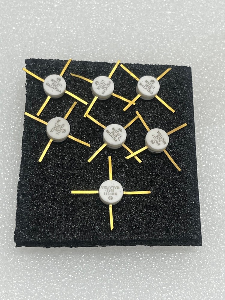Motorola MRF511 High Frequency Microwave Transistors Gold – Lot of 7pcs – NEW!
