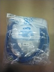 Clearlinks CP TECHNOLOGIES C6-BL-10-M Patch Cable 10 FT