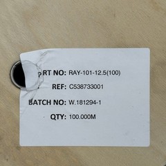 TE Connectivity RAY-101-12.5(100) Tinned Copper Braided Sleeving 328 ft Reel