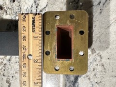 RIGID 90 Degree Angles Waveguide Black w/Red Caps 2.5″ Ends Untested
