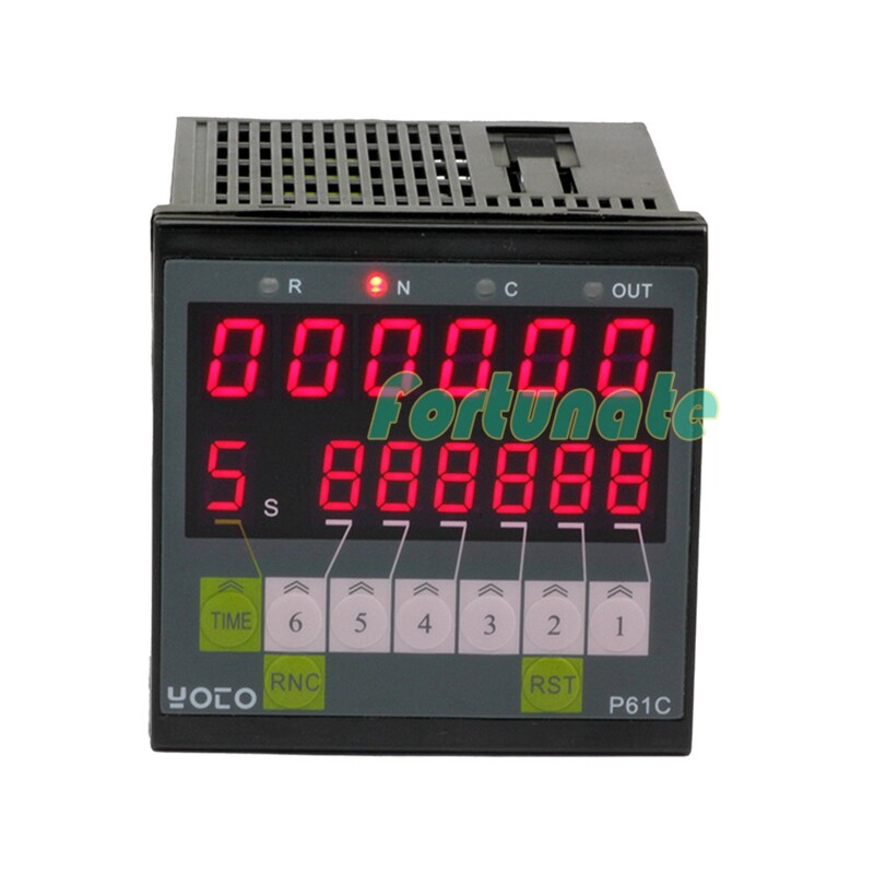 1x TCN-P61C–P41C smart counter 4 /6-digit double-row digital meter meter preset