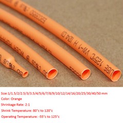 Heat Shrink 2:1 Tubing Tube Sleeving Ø1~50mm Heatshrink Insulation Tube Orange