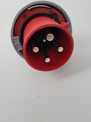 4100P7W Globetron 100A 3p+G 480v Pin and Sleeve Plug IP67 *NEXT DAY OPTION*
