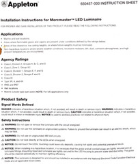 New! Appleton Mercmaster Enclosed And Gasketed Luminaire Lamp MLEDN25P5BH