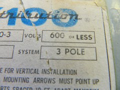 I-T-E X100-3 10′ 10 FOOT STRAIGHT BUSWAY SECTION 100A 100 A AMP 600V 600 VOLT 3P