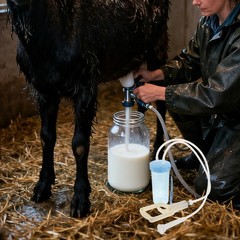 Handheld Manual Milker Kit For Sheep Goat Portable Milking Machine Accessory