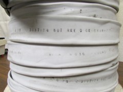 High Voltage Insulation Tubing 1-1/2 Inch Grey Silicon Silicone Per Foot New