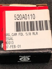 LOT OF 3 MCGILL CCF 5/8 S BEARING,CAM FOLLOWER 5/8 RLR,520A0110, 171780