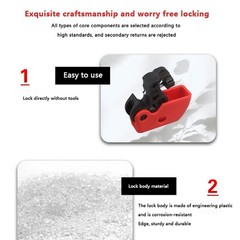 Universal MCB Lockout Lock Dog MCB Lock Toggle Lock Safety Circuit Breaker Lock