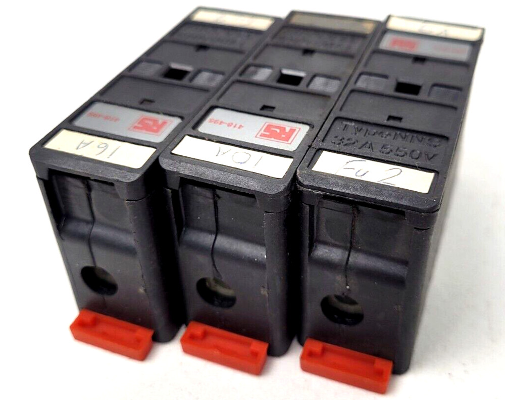 Lot of 3 – 418-495 Type NNS Bussmann Fuse Holder – Next Day Option