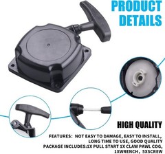 Recoil Pull Starter with Claw Pawl Cog for 43cc 47cc 49cc 50c ATVs Pocket Dirt B