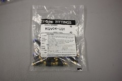 NEW LOT OF 10 SMC FITTINGS KQV04-U02