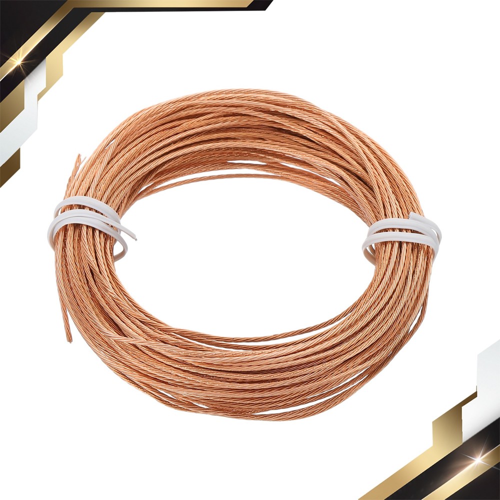 Bare Copper Ground Wire 18 Gauge 50 Feet Solid Braided Copper Cable