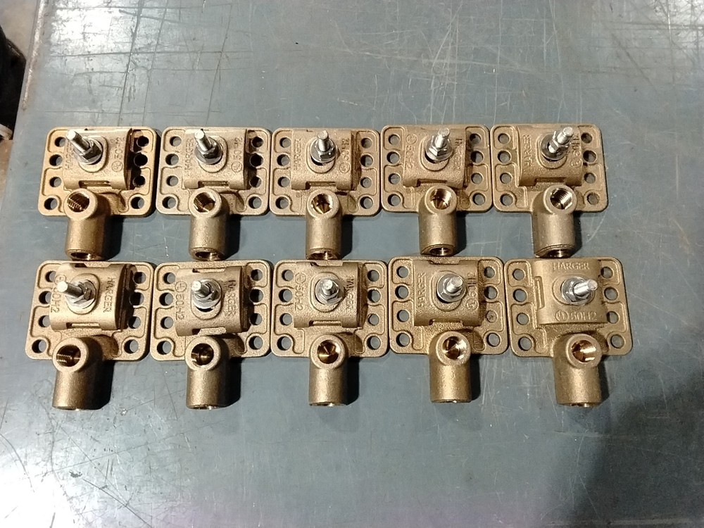 Lot Of 10 Harger Lightning System Ground Clamps
