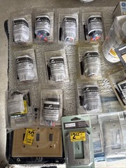 Large Lot NOS Electrical Supplies Switches Outlets Wall Plates Leviton Pass & Se