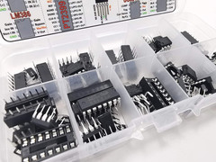 IC Assortment Box 75 Pcs, Pc817C, NE555, LM358, LM324, JRC4558D, LM393, LM339, N