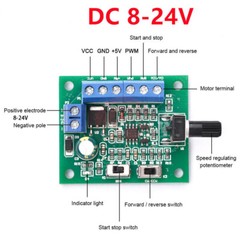 4Pcs DC8-24V Brushless DC Motor Speed Controller Driver PWM Speed Control Board