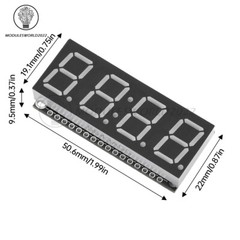 HT16K33 LED Display Module 4 Digit 7 Segment 0.56 inch Time Clock Module I2C