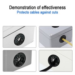Nylon Wiring Grommets Cable Wire Hole Cover Tidy Protection Snap In 10mm – 100mm