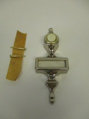 NUTONE ART DECO PB-5 PERSONALIZED NAME PLATE, PUSHBUTTON, THE CONCORD GOLD