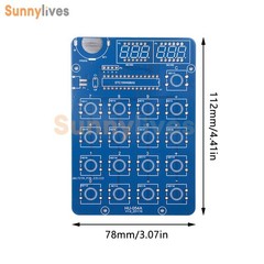 LED Digital Tube Display Calculator Electronic DIY Kit Soldering Practice Parts