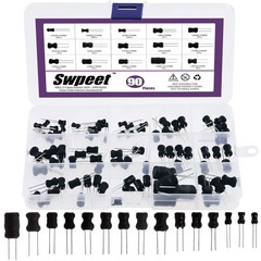 90Pcs 15 Values Inductor 10UH – 20MH Assortment Kit, High Self-Resonance Freq…