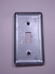 Lot of 2 2594 Appleton Electric Handy Box Cover 4 x 2-1/8 One Switch 865 58C30