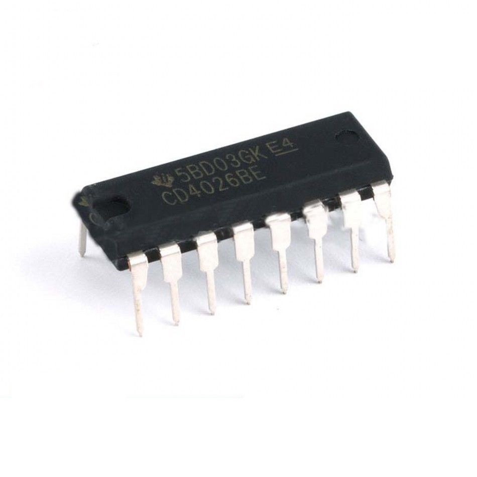 10PCS CD4026BE CD4026 CMOS Decade Counter/Divider 7-Segment
