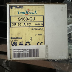 Terasaki TemBreak2 S160-GJ 3 pole 50A Circuit Breaker MCB NHPS160GJ350