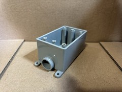 Single Gang PVC Field Service End Box, 1/2 In. – E980DFN-CTN