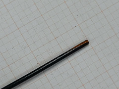 Atlas Wire #16awg 26x30T UL-1007/1569 Lead Wire 300V Black/Orange Stripe /100ft