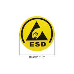 50pcs ESD Static Sticker Label 1.8Inch for Electrostatic Sensitive Devices