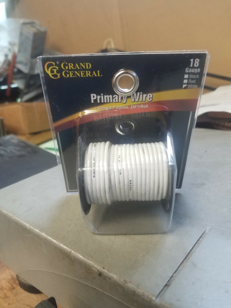 4 25′ Rolls Grand General Primary Wire 2 18 Gauge 1 16 Gauge 1 14 Gauge All New