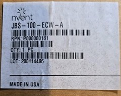 NVENT RAYCHEM JBS-100-ECW-A 100-277VAC 30A ELECTRIC THERMOSTAT 5928