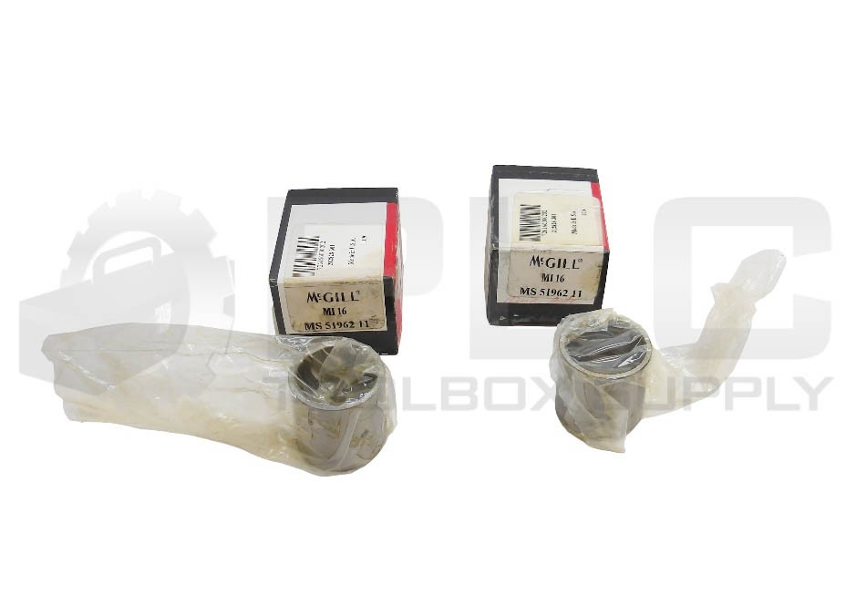 LOT OF 2 NEW MCGILL MI 16 NEEDLE ROLLER BEARING INNER RACE MS5196211