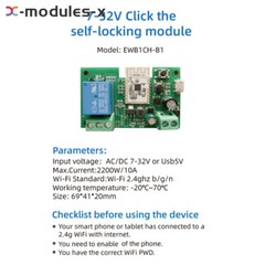 Smart WiFi Bluetooth Wireless Relay Switch Module 1/2/4Channel DC7-32V/AC85-250V