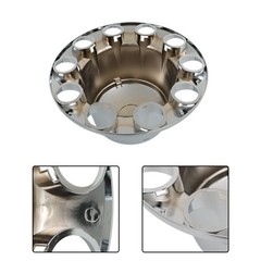 ABS Plastic Set of 4 Rear Chrome Wheel Axle Hub Cover Kit Semi 33MM Nut Covers