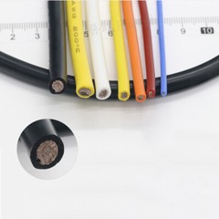 0.08mm Flexible Silicone Cable Wire 2/4/7/8/10/12/14/15//16/18/20/22/24/26/30AWG