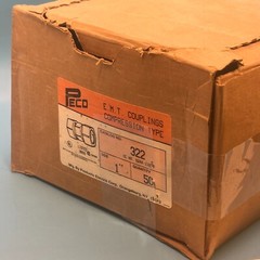 PECO 322 1″,Die-Cast Compression, EMT Conduit Coupling Box of 50