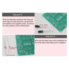 6 Digit AT89C2051 Electronic Clock Kit Digital LED Tube Clock Set DIY DC 5-12V