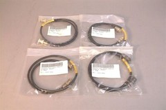 6 Patch Cords 2.5ft RG-62A/U Silver Plated BNC Ends W/ Caps 5995-00-933-5802 NEW