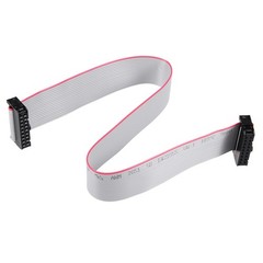 5 Pack Long 30CM 2.54MM Flat Ribbon Cable IDC 18 Pin Connector