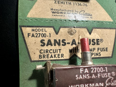 NOS 6x Sans-A-Fuse FA2700-1 Circuit Breakers Fuse Pins – Replaces Zenith #136-76