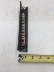 Zinsco 8 Position Under Screw Isolated Ground Bar w/ Up To #6 AWG Lug On Each
