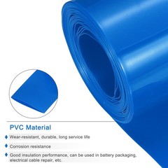 Battery Wrap Heat Shrink Tubing 26mm Dia 43mm Flat 20 Ft Blue Good Insulation